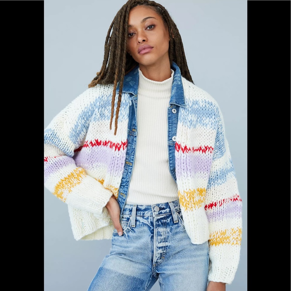 Grazia Striped Cardigan